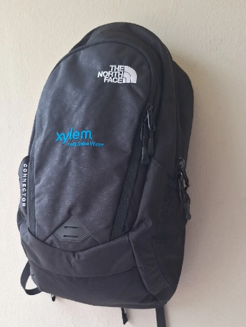 The North Face Black Connector Backpack with Blue Xylem Logo 21
